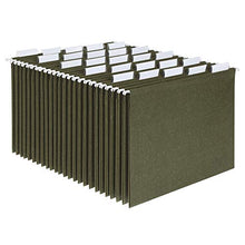 Load image into Gallery viewer, Pendaflex Hanging File Folders, Letter Size, Standard Green, 1/5-Cut Adjustable Tabs, 25 Per Box (81602), Standard Green - 1/5 Tabs