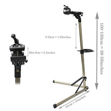 Load image into Gallery viewer, Bikehand Bike Repair Stand (Max 55 lbs) - Home Portable Bicycle Mechanics Workstand - for Mountain Bikes and Road Bikes Maintenance