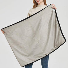 Load image into Gallery viewer, Radia Smart EMF Wrap Poncho |Radiation Protection| Large Pregnancy Blanket, 5G Anti-Radiation, Cotton, EMF Blanket 28" x 72", Black