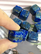 Load image into Gallery viewer, 10PCS Lapis Lazuli Natural Healing Crystals Stones Set Square Bulk Polished Pocket Palm Thumb Polished Healing Crystal Gemstones Sets for Meditation Yoga Chakra Reiki Balancing Crystal Therapy