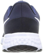 Load image into Gallery viewer, Nike Men's Revolution 5 Running Shoe, Midnight Navy/White-Dark Obsidian, 10.5 Regular US