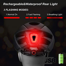 Load image into Gallery viewer, KINGLEAD Bike Helmet, Bicycle Helmet Men CPSC Certified with USB Charging Light&Detachable Magnetic Goggles UV Protective&Reflective Adjustment Straps&Carry Bag Mountain/Road Cycling Helmets(KL-089)