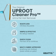 Load image into Gallery viewer, Uproot Cleaner Pro by HYRUS - Reusable Pet Hair Remover - The Non-Damaging Lint Remover and Carpet Scraper by Uproot Clean - Easy Cat Hair Remover & Pet Hair Remover for Couch, Clothes & Rugs