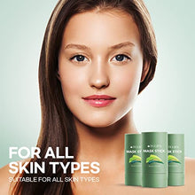 Load image into Gallery viewer, Green Tea Mask Stick, Green Mask Stick, Deep Cleansing Smearing Mask, Clay Charcoal Facial Mask Stick, Balancing Oil & Water, Moisturizing & Nourishing Skin
