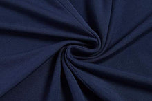 Load image into Gallery viewer, Hotouch Women's 3/4 Sleeve Casual Loose Solid Midi T-Shirt Dress (Navy Blue XL)