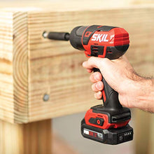 Load image into Gallery viewer, SKIL 2-Tool Drill Combo Kit: Pwrcore 12 Brushless 12V 1/2" Cordless Drill Driver & Brushless 1/4" Hex Cordless Impact Driver, Includes 2.0Ah Lithium Battery & Pwrjump Charger - CB742901