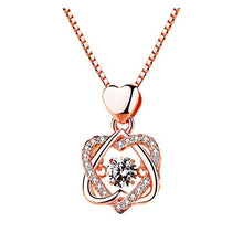 Load image into Gallery viewer, BXzhiri Love Heart Pendant, Charm Pendant with Crystals Jewelry Love Heart Necklace Gifts for Women Girls