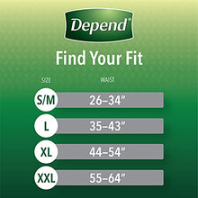Load image into Gallery viewer, Depend Fit-Flex Adult Incontinence Underwear for Men, Disposable, Maximum Absorbency, XX-Large, Grey, 44 Count (2 Packs of 22) (Packaging May Vary)