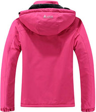 Load image into Gallery viewer, Women's Mountain Waterproof Ski Jacket Windproof Rain Windbreaker Winter Warm Hooded Snow Coat