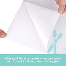 Load image into Gallery viewer, Dry Erase Whiteboard Wall Decal Sticker – 36 x 72 Inch Large Self-Adhesive, Removable, Residue Free Contact Paper for Kids, Home, and Office – Marker & Eraser Included