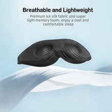 Load image into Gallery viewer, Eye Mask for Sleeping, LitBear Sleep Masks for Women Men Side Sleeper 2022 Light Blocking, 3D Contoured Cup Sleeping Mask, Soft Breathable Sleep Eye Mask with Adjustable Elastic Strap for Flight Nap