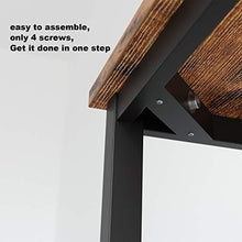 Load image into Gallery viewer, IRONCK Computer Desk, 55" Office Desk with 0.7" Thicker Tabletop, 1.6" Sturdy Metal Frame, Simple Study Writing Table, Industrial Style Gaming Desk Table for Home Office Vintage Brown