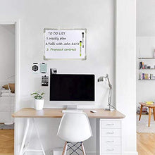 Load image into Gallery viewer, Bethone Dry Erase White Board Hanging Small Magnetic Portable Writing, Drawing & Planning Small Whiteboard for Cubicle Easy to Clean Wall Whiteboard for Office School, Kids, Home