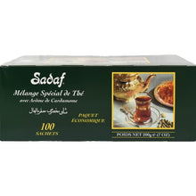 Load image into Gallery viewer, Sadaf Cardamom Tea Bags | Special Blend Cardamom Ceylon Black Tea | Quicktea Product harvested in Sri Lanka | 100 bags (Pack of 1)