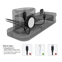 Load image into Gallery viewer, ACHICOO 3 in 1 Charging Dock Holder for i-Phone X 8 7 Silicone Charging Stand Dock Station for A-pple Watch Air-Pods Electronic Phone Computer Products for Travel/Work