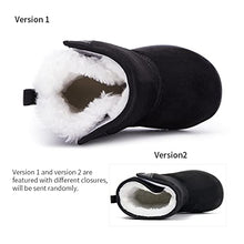 Load image into Gallery viewer, BMCiTYBM Baby Snow Boots Boys Girls Winter Fur Lined Shoes 6 9 12 18 24 Months Black Size 6-12 Months Infant