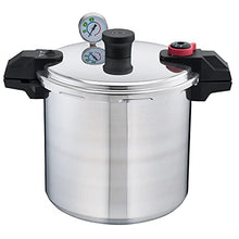 Load image into Gallery viewer, T-fal Pressure Cooker Stainless Steel Pressure Canner 22 Quart Induction 3 PSI Settings, Cookware, Pots and Pans Silver