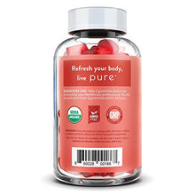 Load image into Gallery viewer, Pure Apple Cider Vinegar Gummies - First USDA Organic Certified ACV Gummies - with Raw, Organic ACV with The Mother - Gummy Alternative to Capsules - Detox, Cleanse Support - 60 Ct