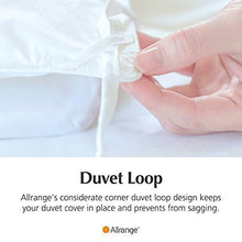 Load image into Gallery viewer, Lightweight Down Comforter (Queen), All-Season Medium Warmth, 100% Cotton Cover, Quilted with Corner Tabs, Soft Comfortable, White Duck Feather Down, Machine Washable, 90"x90"