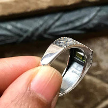 Load image into Gallery viewer, Genuine 2ct Green Peridot 925 Sterling Silver Men's Ring Size 7, 7.75, 8, 8.25, 8.75, 9, 9.75, 10, 10.75, 11, 11.25, 12, 12.75, 13, 13.25