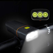 Load image into Gallery viewer, Gyhuego USB Rechargeable Bike Light Front, Super Bright 3 Led 3000 Lumens, Runtime 10hrs Waterproof Bicycle Headlight and Taillight, Free Bike Tail Light, Cycling Safety Flashlight