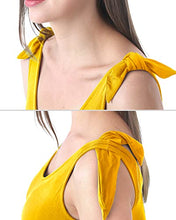 Load image into Gallery viewer, Rnxrbb Summer Maternity Dress Casual Sundress Cute Tank Maternity Sleeveless Short Clothes for Beach Daily Wear,Ginger Yellow M
