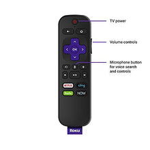 Load image into Gallery viewer, Roku Streaming Stick | Portable; Power-Packed Streaming Device with Voice Remote with Buttons for TV Power and Volume (2018)