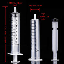 Load image into Gallery viewer, 20 Packs Plastic Syringe with Measurement, Suitable for Measuring, Watering, Refilling (10 ml)