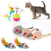 Load image into Gallery viewer, MIBOTE 28 Pcs Cat Toys Kitten Toys Assorted, Cat Tunnel Catnip Fish Feather Teaser Wand Fish Fluffy Mouse Mice Balls and Bells Toys for Cat Puppy Kitty with Storage Bag