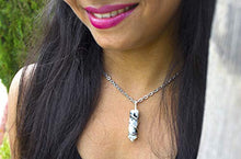 Load image into Gallery viewer, Rainbow Moonstone Crystal Healing Necklace - For Crown Chakra | Brings Hope, Luck And Abundance. Relieves Emotional Stress. Enhances Intuition, Psychic Abilities And Sensitivity | With Stylish Chain