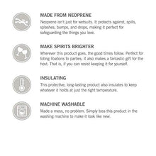 Load image into Gallery viewer, BUILT Six-Pack Soft-Grip Insulated Neoprene Beer Bottle Carrier Tote Black 6P-BLK