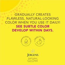 Load image into Gallery viewer, Jergens Natural Glow Self Tanner Face Moisturizer, SPF 20 Facial Sunscreen, Fair to Medium Skin Tone, Sunless Tanning, Oil Free, Broad Spectrum Protection UVA and UVB, 2 oz (Packaging May Vary)