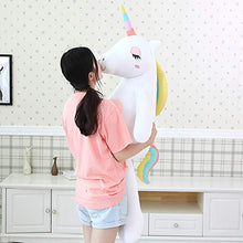 Load image into Gallery viewer, Giant Unicorn Stuffed Animal Toy,Soft Large Unicorns Plush Pillow Gifts for Kids Birthday,Valentines,Christmas (White, 43.3")