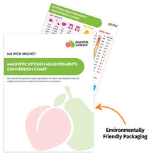 Load image into Gallery viewer, Kitchen Conversion Chart Magnet - Imperial & Metric to Standard Conversion Chart Decor Cooking Measurements for Food - Measuring Weight, Liquid, Temperature - Recipe Baking Tools Cookbook Accessories