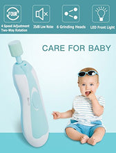Load image into Gallery viewer, Baby Nail Clipper Baby Nail File - ELINKA Upgrade Safe Electric Baby Nail Trimmer Clippers Kit with Light for Newborn Infant Kids Toddler Toes Fingernails Care Trim Polish