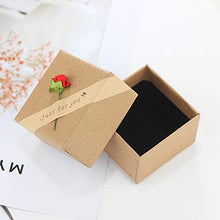 Load image into Gallery viewer, Love Jewelry Personalized 2 Names Necklace with 2 Heart Simulated Birthstone Couple Pendant Necklace for Women (Gold)