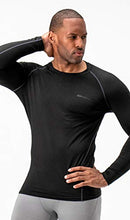Load image into Gallery viewer, DEVOPS 2 Pack Men's Thermal Long Sleeve Compression Shirts (2X-Large, Black/Black)