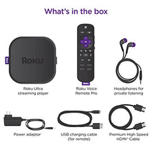 Load image into Gallery viewer, Roku Ultra 2022 4K/HDR/Dolby Vision Streaming Device and Roku Voice Remote Pro with Rechargeable Battery, Hands-Free Voice Controls, Lost Remote Finder, and Private Listening