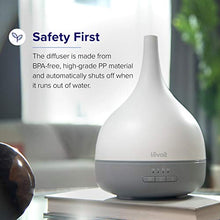Load image into Gallery viewer, LEVOIT Essential Oil Diffuser, Aromatherapy Diffuser for Essential Oils, Cool Mist Humidifier,300ml Aroma Diffuser with 7 Color Lights & Timer, Auto Shut-off, BPA Free for Home Office Bedroom