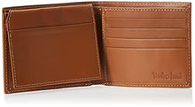 Load image into Gallery viewer, Timberland Men's Leather Wallet with Attached Flip Pocket, Tan (Cloudy), One Size