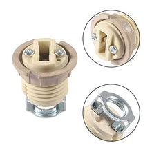 Load image into Gallery viewer, Shuian 4PCS G9 Ceramic Lamp Holder 35mm G-9 Halogen Light Bulb Base Socket.