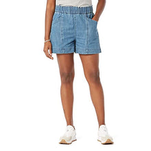 Load image into Gallery viewer, Signature by Levi Strauss & Co. Gold Label Women's Pull On A-Line Shorts (Standard and Plus), (New) Blue Dahlia, X-Large