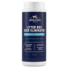Load image into Gallery viewer, Rocco & Roxie Litter Box Odor Eliminator – Best Natural Urine Deodorizer for Cat Litter Boxes – You Won’t Need to Change The Cat Litter as Often – Fresh Scent – Safe for Kitty (12 oz Bottle)