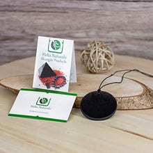 Load image into Gallery viewer, Heka Naturals Shungite Pendant Necklace, Circle EMF Protection Pendant | Shungite Jwelry is Trendy and Used for Chakra and Energy Balancing | Circle