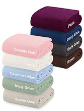 Load image into Gallery viewer, Crover All Season Waffle Premium Thermal Blanket King Size 108"x90" Durable Soft Cozy Breathable Weave Design 100% Cotton, Cashmere Blue