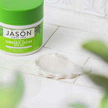 Load image into Gallery viewer, Jason Moisturizing Crème, De-Stress Cannabis Sativa Seed Oil, 4 Oz
