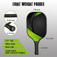 Load image into Gallery viewer, Gonex Pickleball Paddles, USAPA Pickleball Set of 2, Graphite Pickleball Racket, Lightweight Pickle Balls Equipment with 4 Balls, Portable Carry Bag