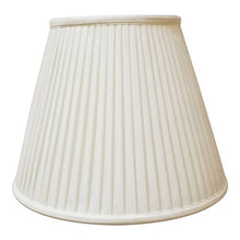 Load image into Gallery viewer, Royal Designs deep Empire Side Pleat Basic Lamp Shade, White, 9 x 18 x 14