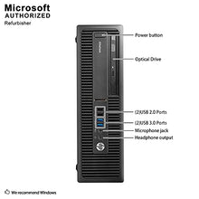 Load image into Gallery viewer, HP ProDesk 600 G1 SFF Slim Business Desktop Computer, Intel i5-4570 up to 3.60 GHz, 8GB RAM, 500GB HDD, DVD, USB 3.0, Windows 10 Pro 64 Bit (Renewed) (8GB RAM | 500GB HDD) (Renewed)