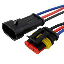 Load image into Gallery viewer, OSOF 30Pcs/Pack (2 + 3 + 4 Pin Way) 16AWG Car Male & Female Waterproof Electrical Connectors Plug Socket Kit With 10cm Wire 1.5mm Series Terminal Connector